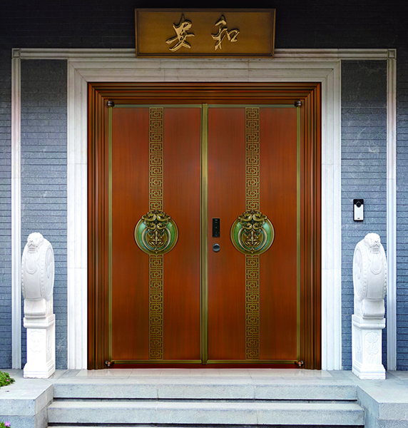 双开铜门T-218