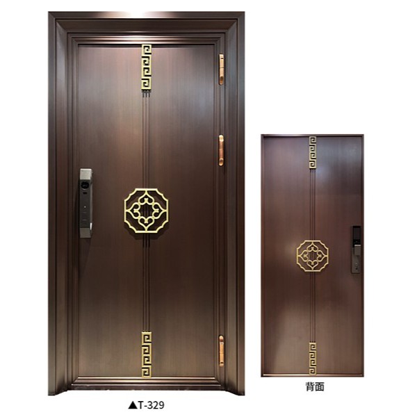 单开铜门T-329